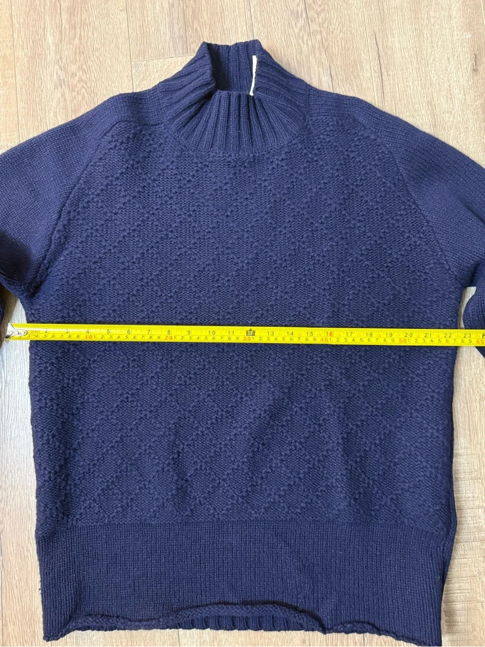 Levi's Red Tab Aran-knit 100% Wool Sweater in Navy Size L Heavy